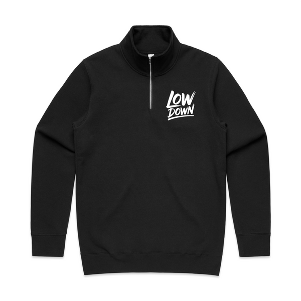 LowDown Quarter Zip Crew - Black