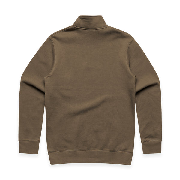 LowDown Quarter Zip Crew - Walnut