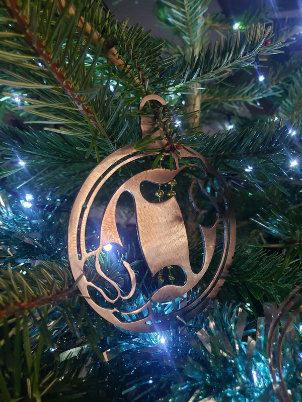 Steel Christmas bauble