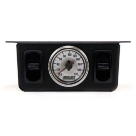 Air Lift 26229 - Dual Needle Pressure Gauge w/ Two Paddle Switch - 200PSI